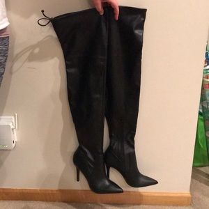 Aldo over the knee black boots size 7